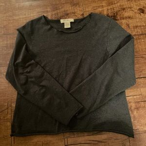 Eddie Bauer charcoal black 3/4 sleeve